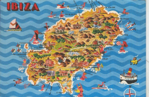 Postal 5295 : Plano de Ibiza