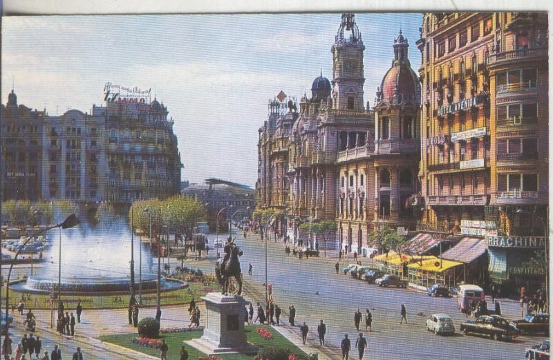 Postal 5339 : Estatua del Caudillo en Plaza Caudillo (Valencia)