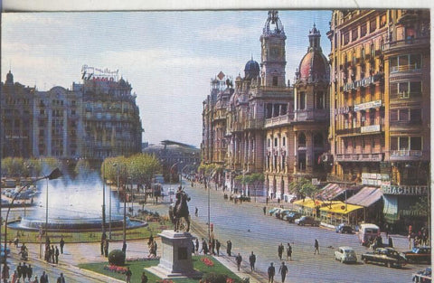Postal 5339 : Estatua del Caudillo en Plaza Caudillo (Valencia)