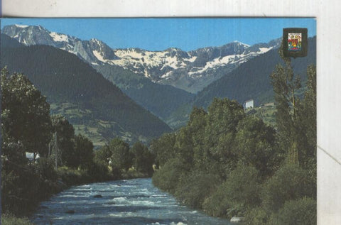 Postal 5387 : Rio Garona con el puerto de Viella 