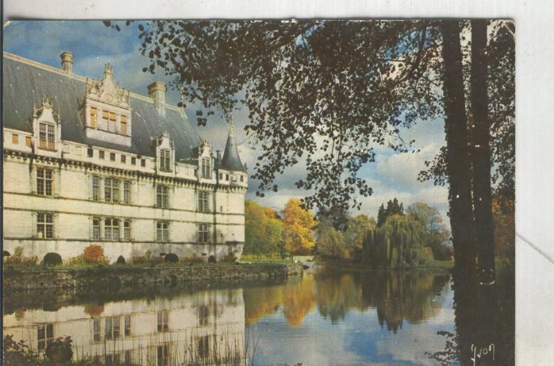 Postal 5388 : Chateau d,Azay-Le-Rideau en Val de Loire-Francia