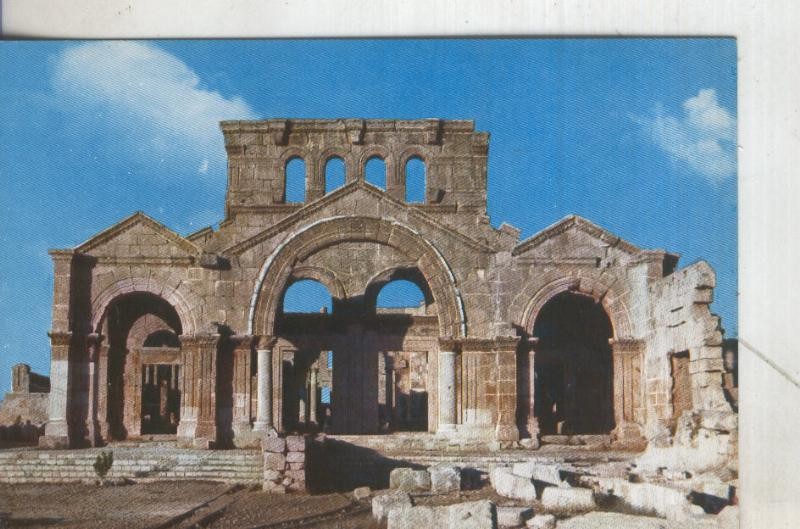 Postal 5391 : Siria: Deir Samaan, St. Simeon, Façada