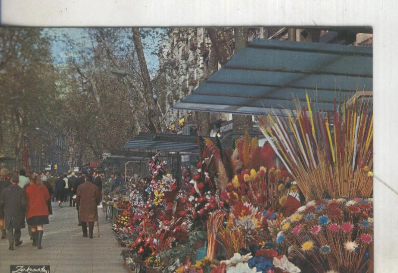 Postal 5420 : Rambla de las Flores de Barcelona