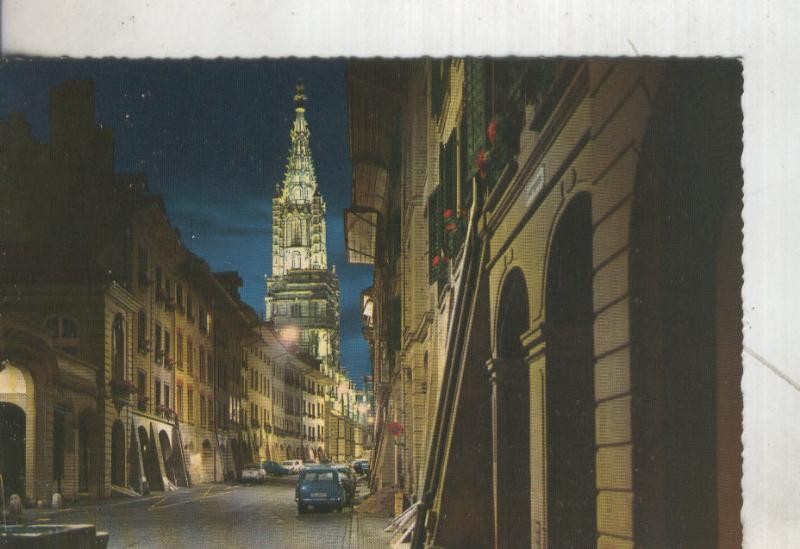 Postal 5436 : Vista nocturna de la catedral de Bern