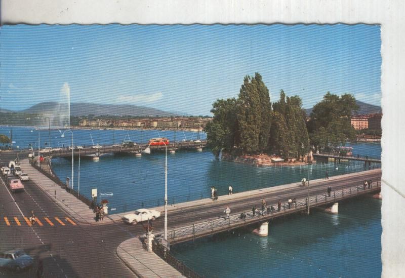 Postal 5438 : Isola Rousseau e Fontana de Geneve