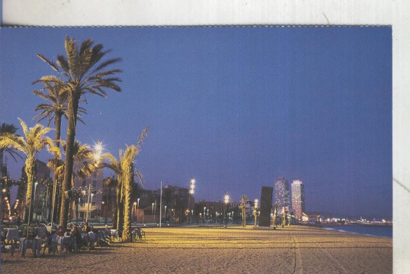 Postal 5502 : Playa de la Barceloneta de Barcelona