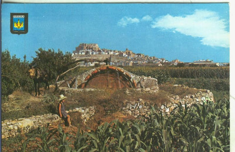 Postal 5522 : Peñiscola vista desde el interior
