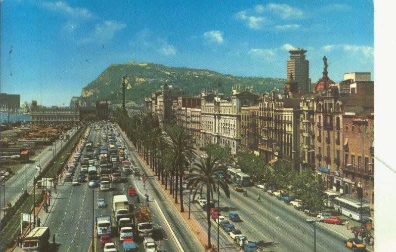 Postal 5537 : Paseo de Colon  (Barcelona)