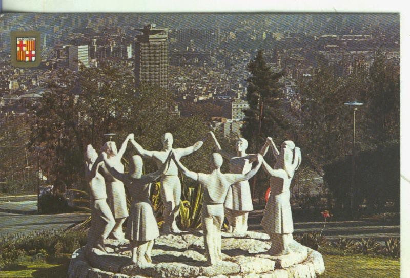 Postal 5585 : Monumento a la sardana (Barcelona)
