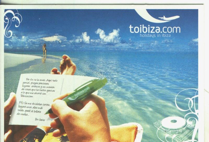 Postal 5594 : Propaganda de toibiza.com holydays in ibiza (Ibiza)