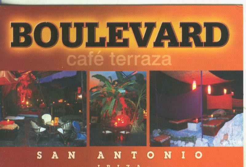 Postal 5595 : Propaganda de Boulevard cafe terraza (Ibiza)