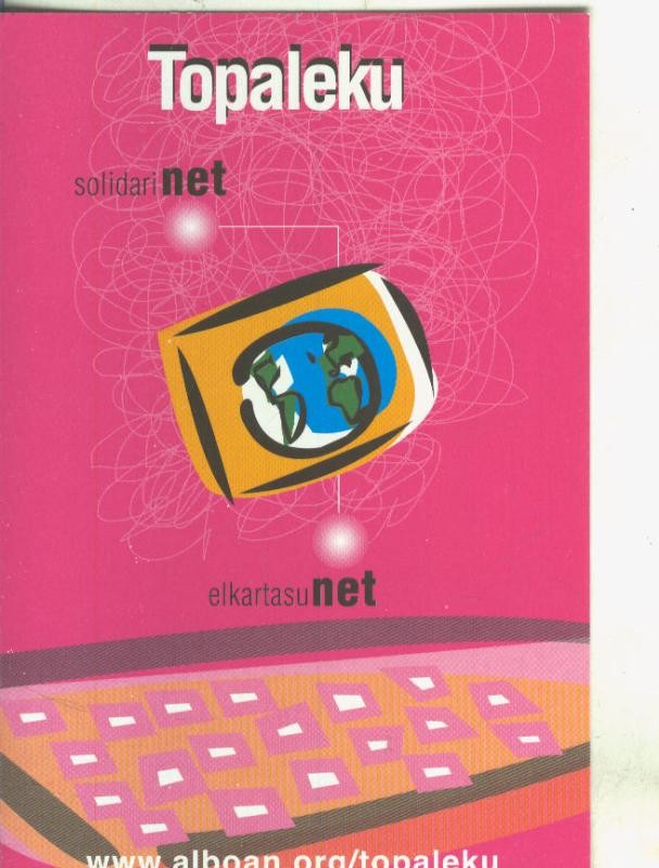 Postal 5618 : Propaganda de Topaleku, solidarinet