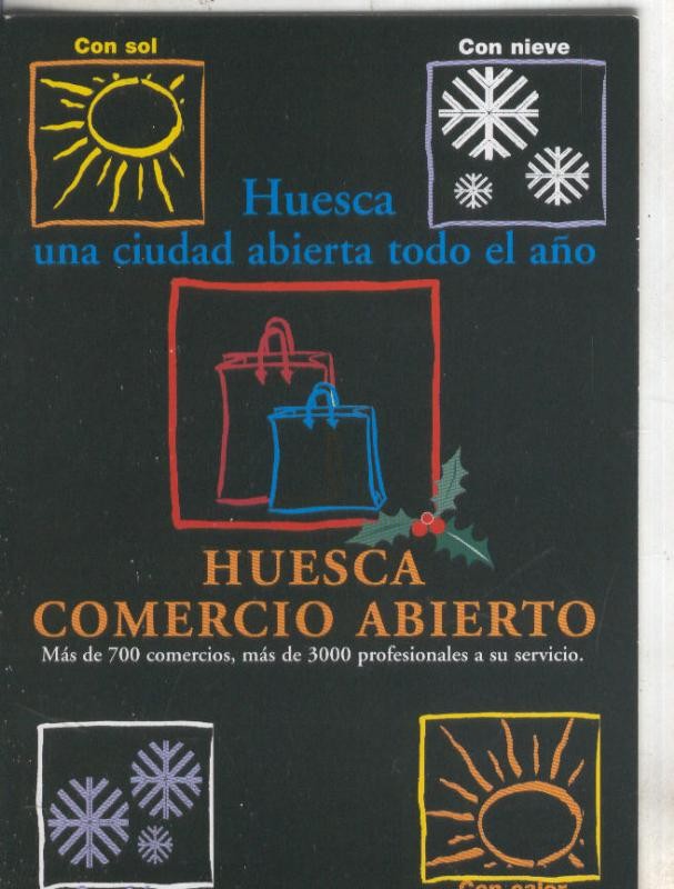 Postal 5679 : Propaganda de Huesca, comercio abierto