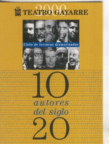 Postal 5682 : Propaganda de Teatro Gayarre, Pamplona: 10 autores siglo 20