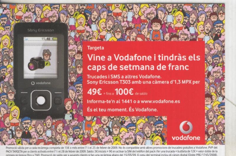 Postal 5697 : Publicitaria de Vodafone