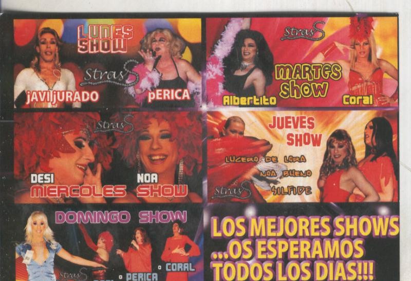 Postal 5699 : Publicitaria de sala fiesta Stras, Barcelona
