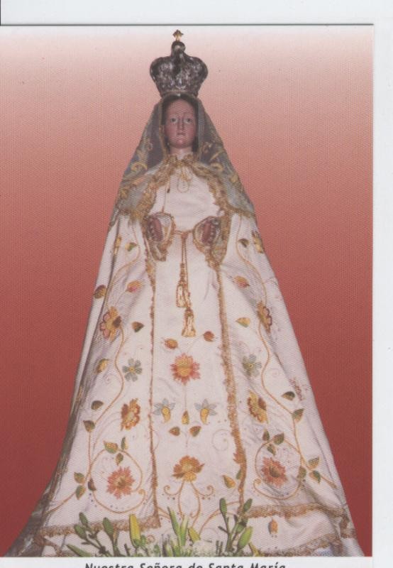 Postal Virgenes 281 : Nuestra Señora de Santa Maria, lalin (Pontevedra)