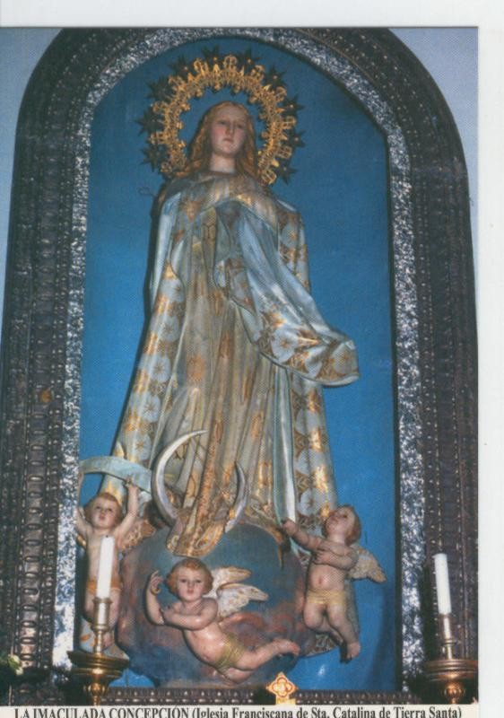 Postal Virgenes 330 : La Inmaculada Concepcion, Belen (Palestina,Israel)