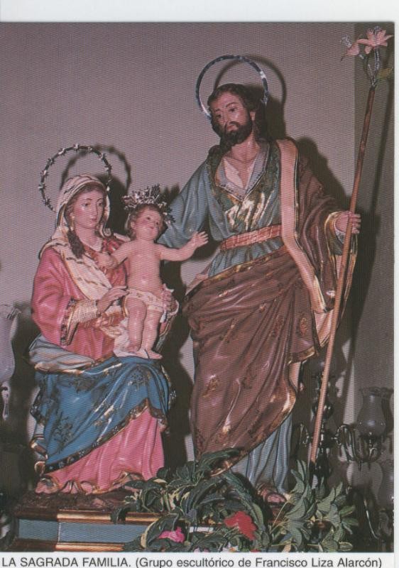 Postal Virgenes 335 : La Sagrada Familia, La Arboleja-Albatalia (Murcia)