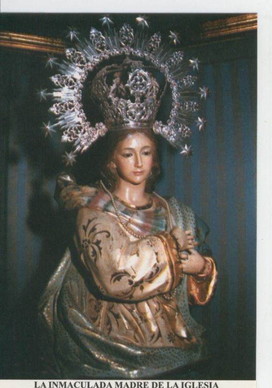 Postal Virgenes 340 : La Inmaculada Madre de la Iglesia, parroquia San Agustin (almeria)