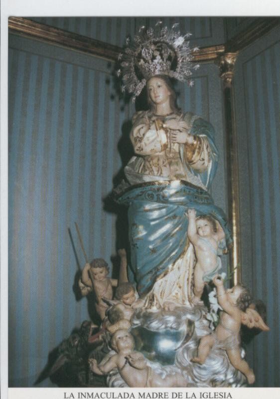Postal Virgenes 341 : La Inmaculada Madre de la Iglesia, parroquia San Agustin (almeria)