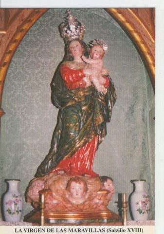 Postal Virgenes 358 : La Virgen de las Maravillas, San Pedro (Murcia)