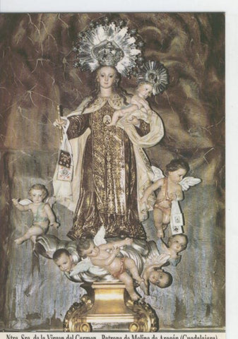 Postal Virgenes 362 : Nuestra Señora de la Virgen del Carmen, patrona Molina Aragon (guadalajara)