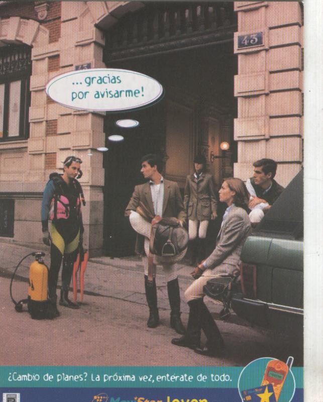 Postal 5766 : Publicitaria Movistar Joven