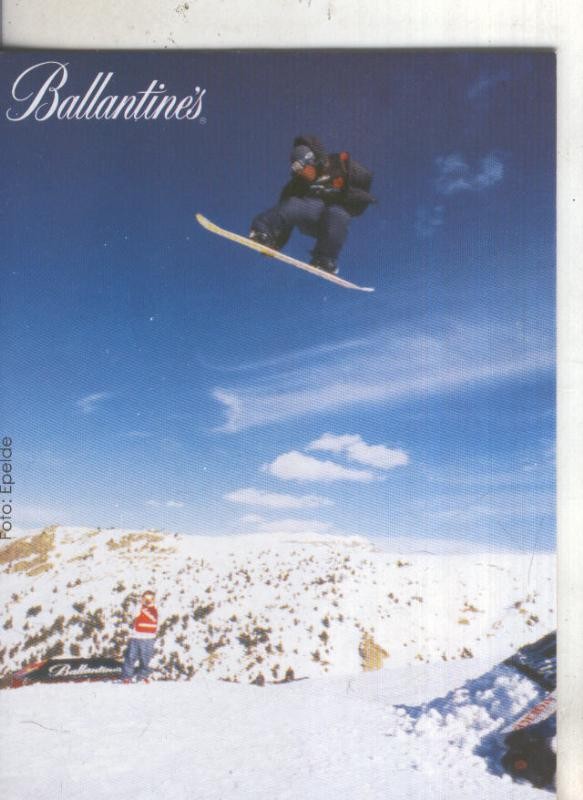 Postal 5790 : Publicitaria circuito Ballantines de Snowboard