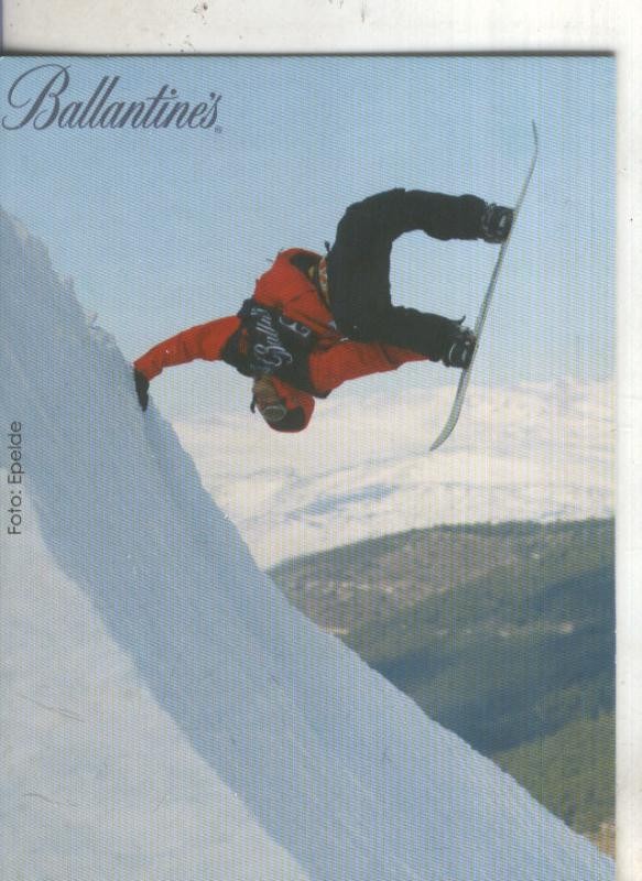 Postal 5791 : Publicitaria circuito Ballantines de Snowboard