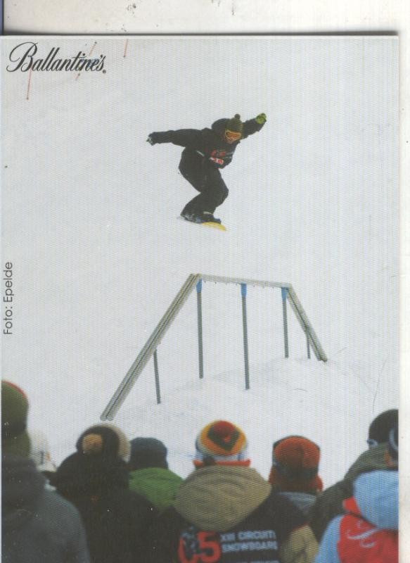 Postal 5795 : Publicitaria XIV circutio Ballantines de Snowboard
