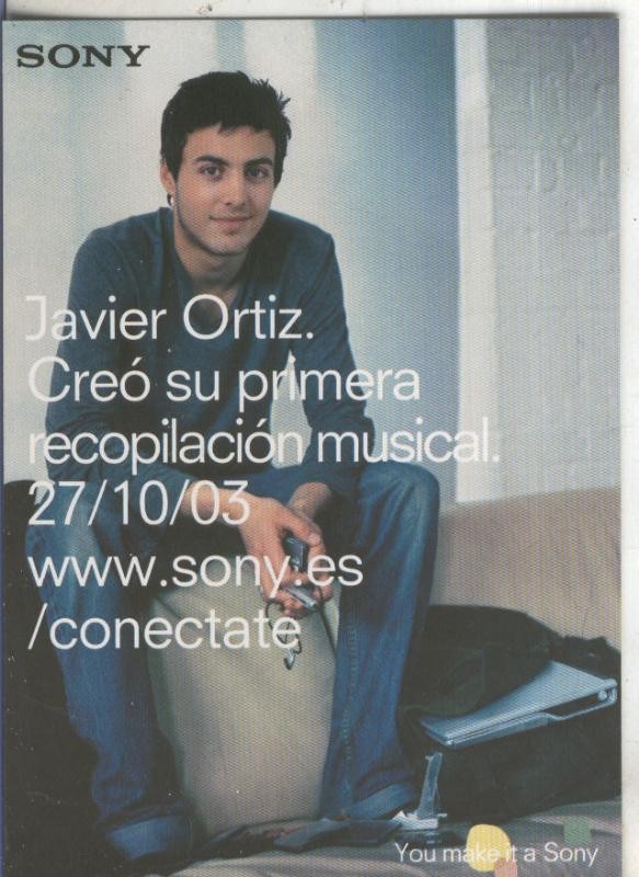 Postal 5819 : Publicitaria Sony: Javier Ortiz