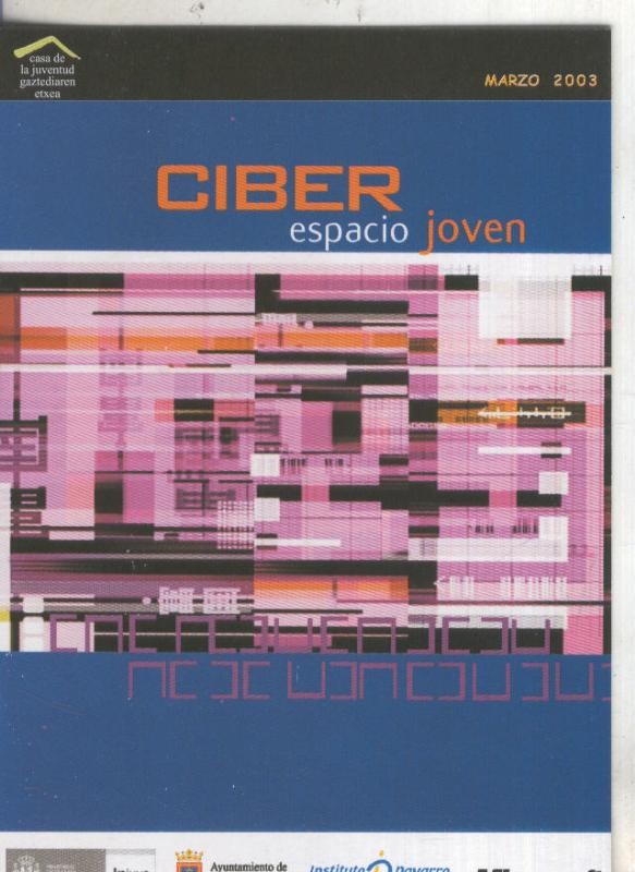 Postal 5834 : Publicitaria programacion marzo 2003,casa juventud, pamplona