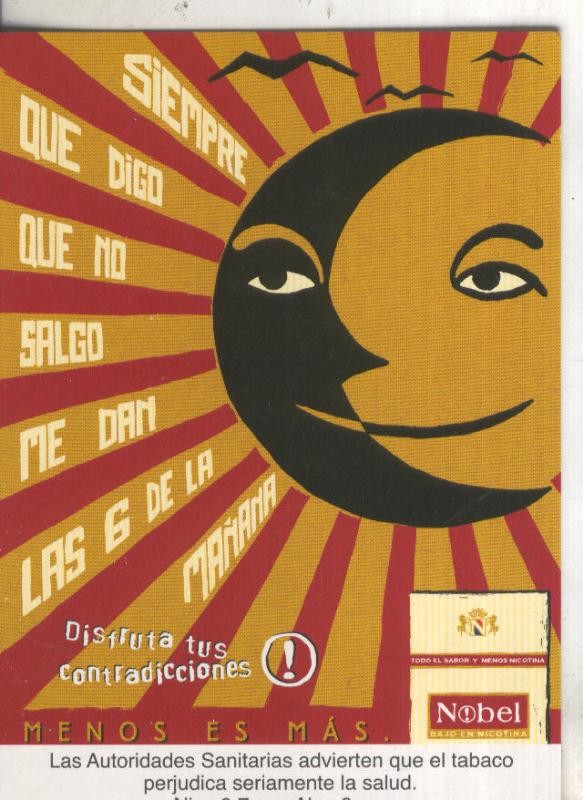 Postal 5835 : Publicitaria tabaco Nobel