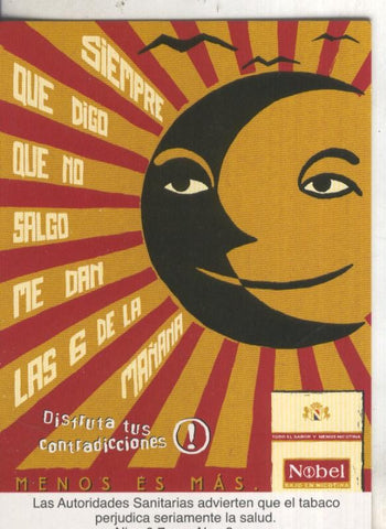 Postal 5835 : Publicitaria tabaco Nobel