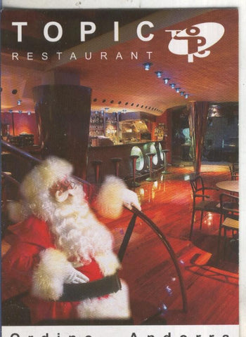Postal 5850 : Publicitaria restaurante Topic en Andorra