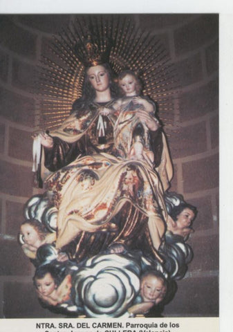Postal Virgenes 387 : Nuestra Señora del Carmen, Cullera (Valencia)