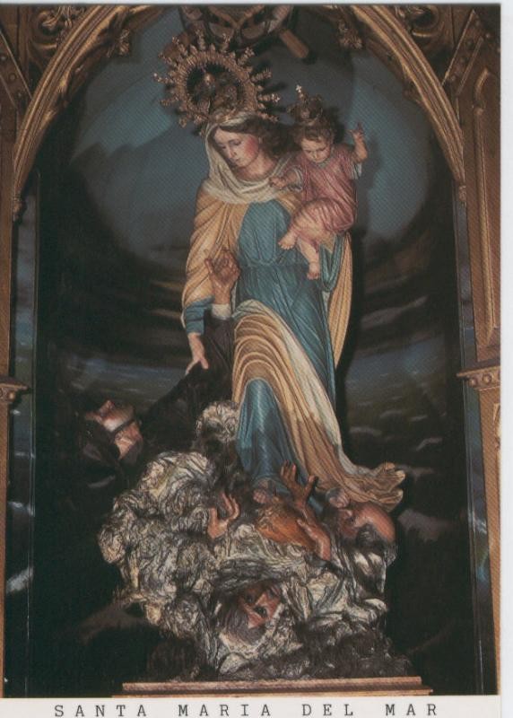 Postal Virgenes 432 : Santa Maria del Mar, patrona de Cedeira (Coruña)