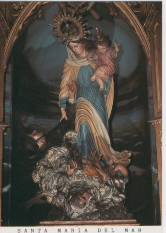 Postal Virgenes 432 : Santa Maria del Mar, patrona de Cedeira (Coruña)