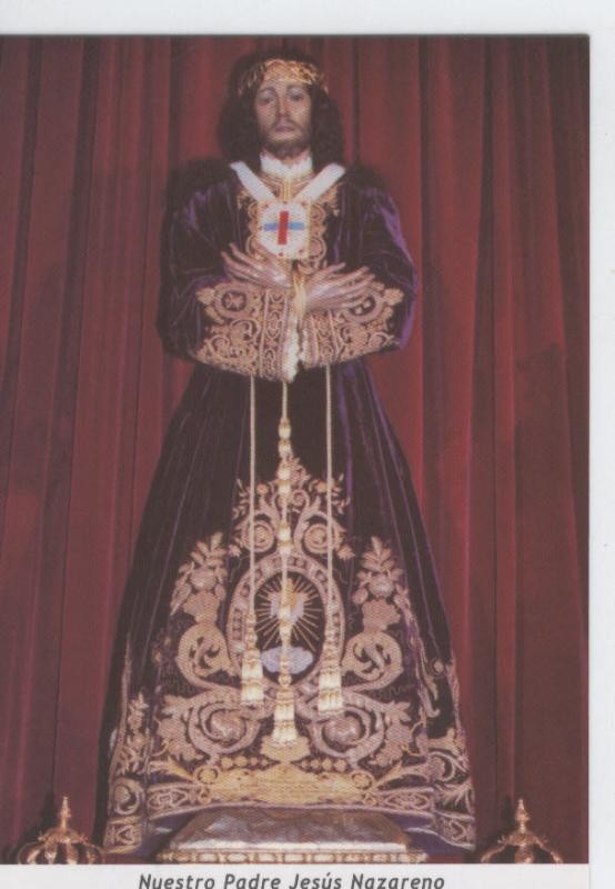 Postal Virgenes 451 : Nuestro Padre Jesus Nazareno, patron Alcazar de San Juan (C,Real)