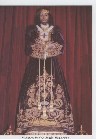 Postal Virgenes 451 : Nuestro Padre Jesus Nazareno, patron Alcazar de San Juan (C,Real)