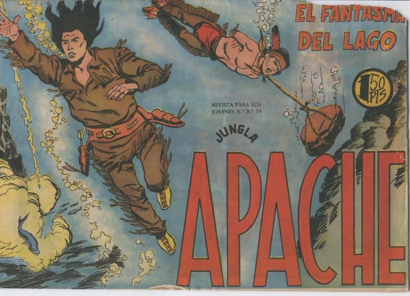 Apache primera serie de editorial Maga  numero 34: El fantasma del lago