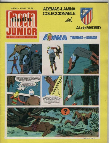 Gaceta Junior numero 56: poster del Atletico de Madrid