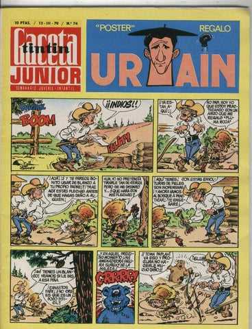 Gaceta Junior numero 74: poster de URTAIN