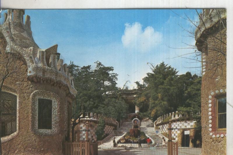 Postal 5968 : Entrada al parque guell de Barcelona