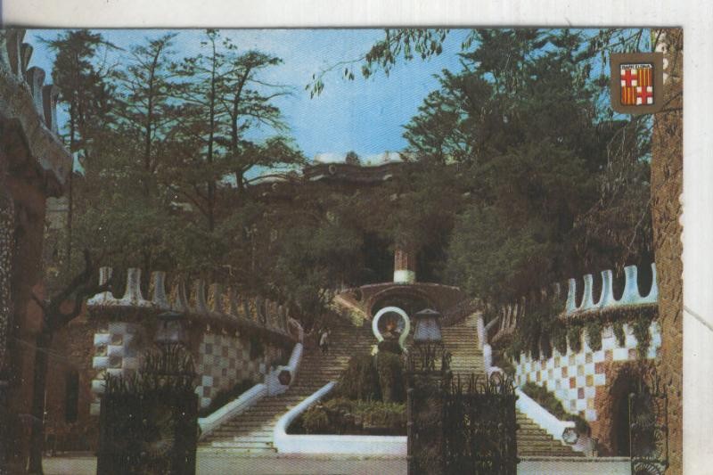 Postal 6022 : Entrada parque guell de Barcelona