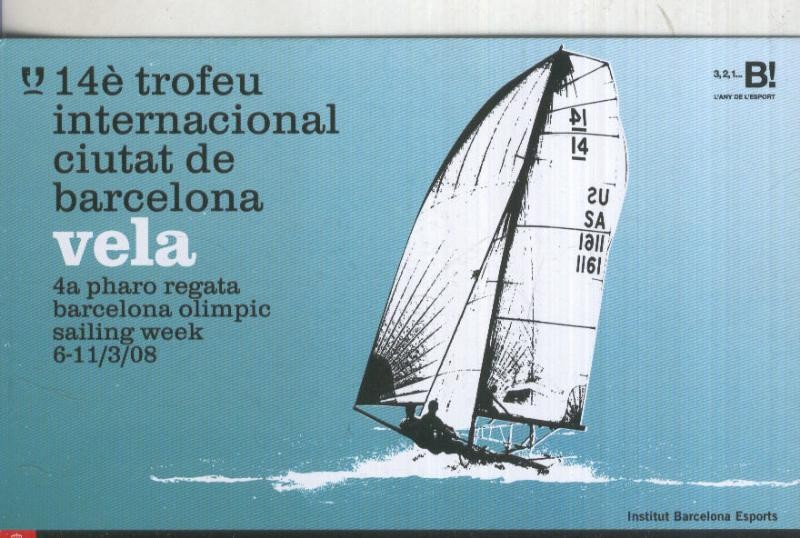 Postal 6073 : Publicitaria 14 trofeu vela ciutat de barcelona