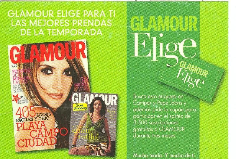 Postal 6079 : Publicitaria revista Glamour