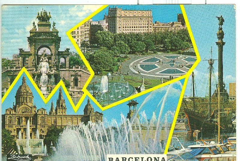 Postal 6095 : Vistas de Barcelona