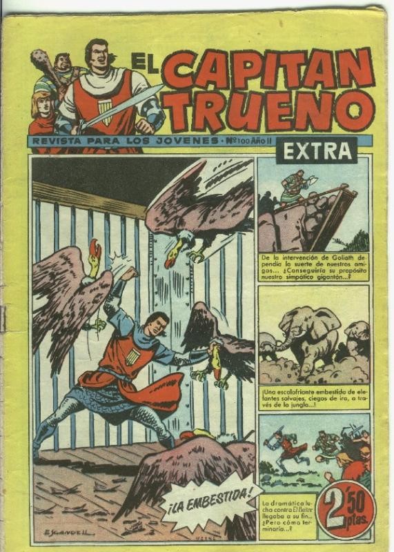 El Capitan Trueno Extra numero 100: (algo aviejado)